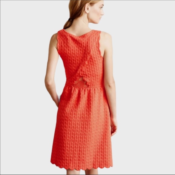 Maeve for Anthropologie Caye Scallop Hem Dress - Picture 2 of 12
